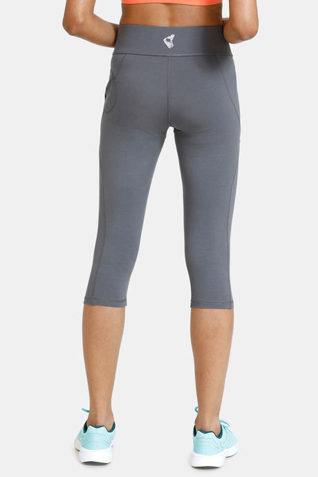 Zelocity All Day 3/4Th Yoga Leggings - Grey Pinstripe — image 3